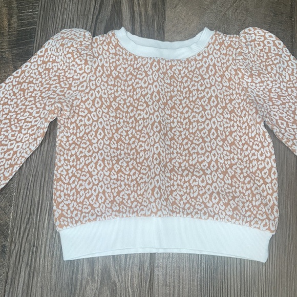 Janie and Jack Leopard Jacquard Sweatshirt with Matching Joggers - Picture 3 of 6